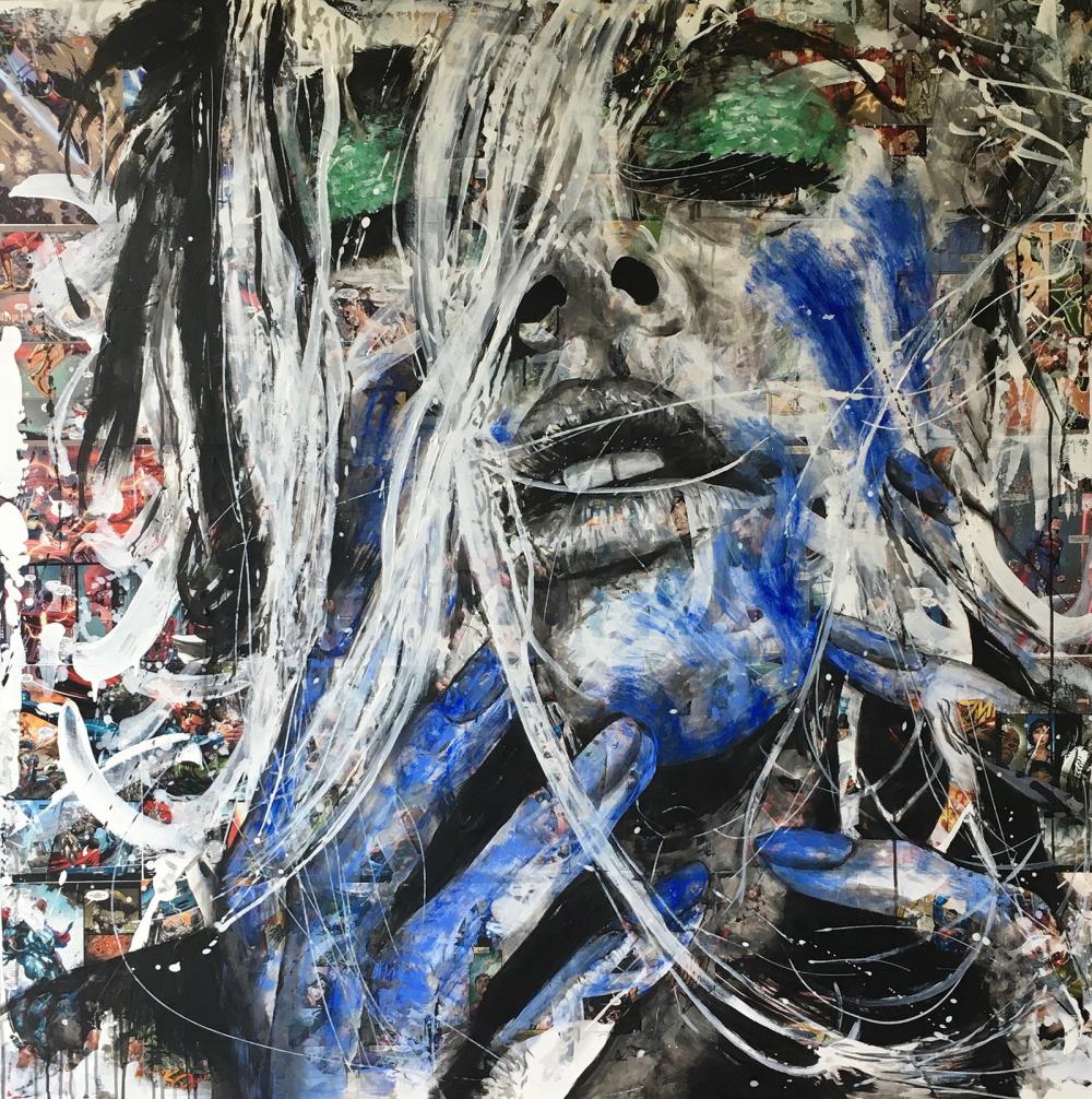 La femme à la peau bleue
